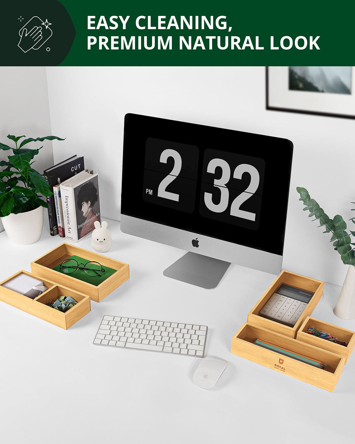 Storage Box Set of 5, Natural