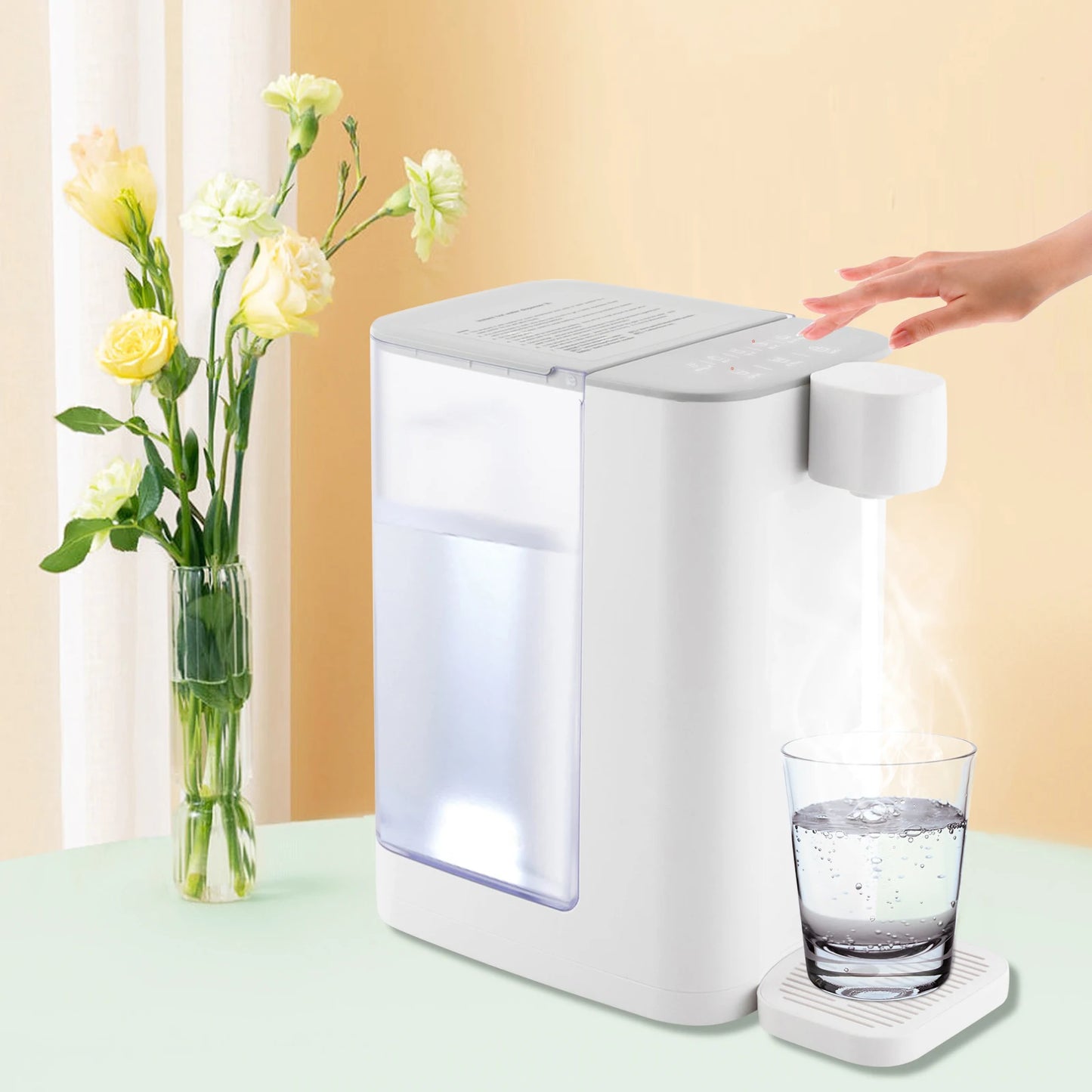 2000W Electric Kettles Instant Hot Water Dispenser for 5 Temperature Options and 160ml/260ml Two Water Levels