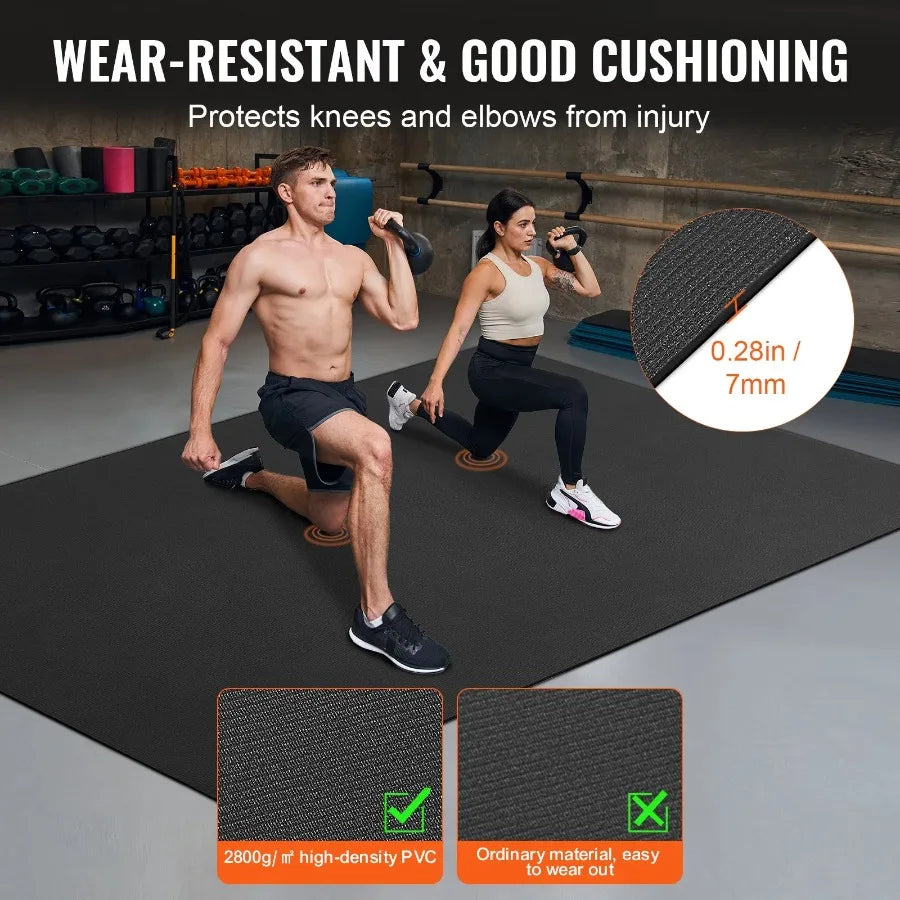Exercise Yoga Mat for Men and Women Fitness and Exercise Mat with Bag