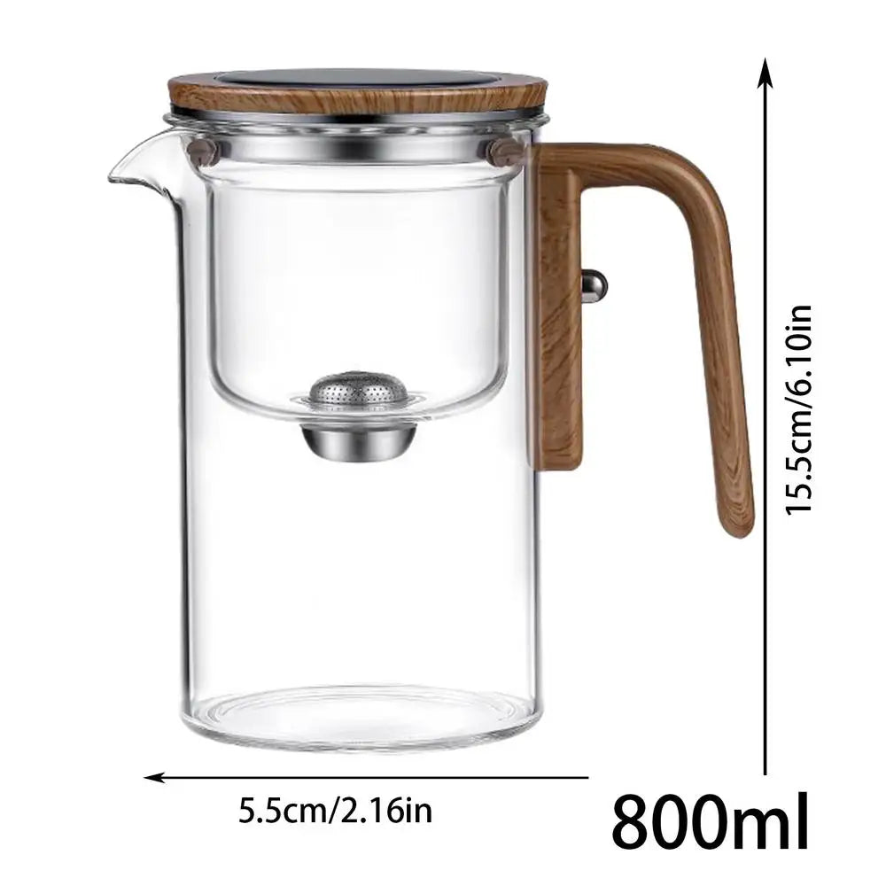 Glass Teapot With Infuser One Click Magnetic Suction