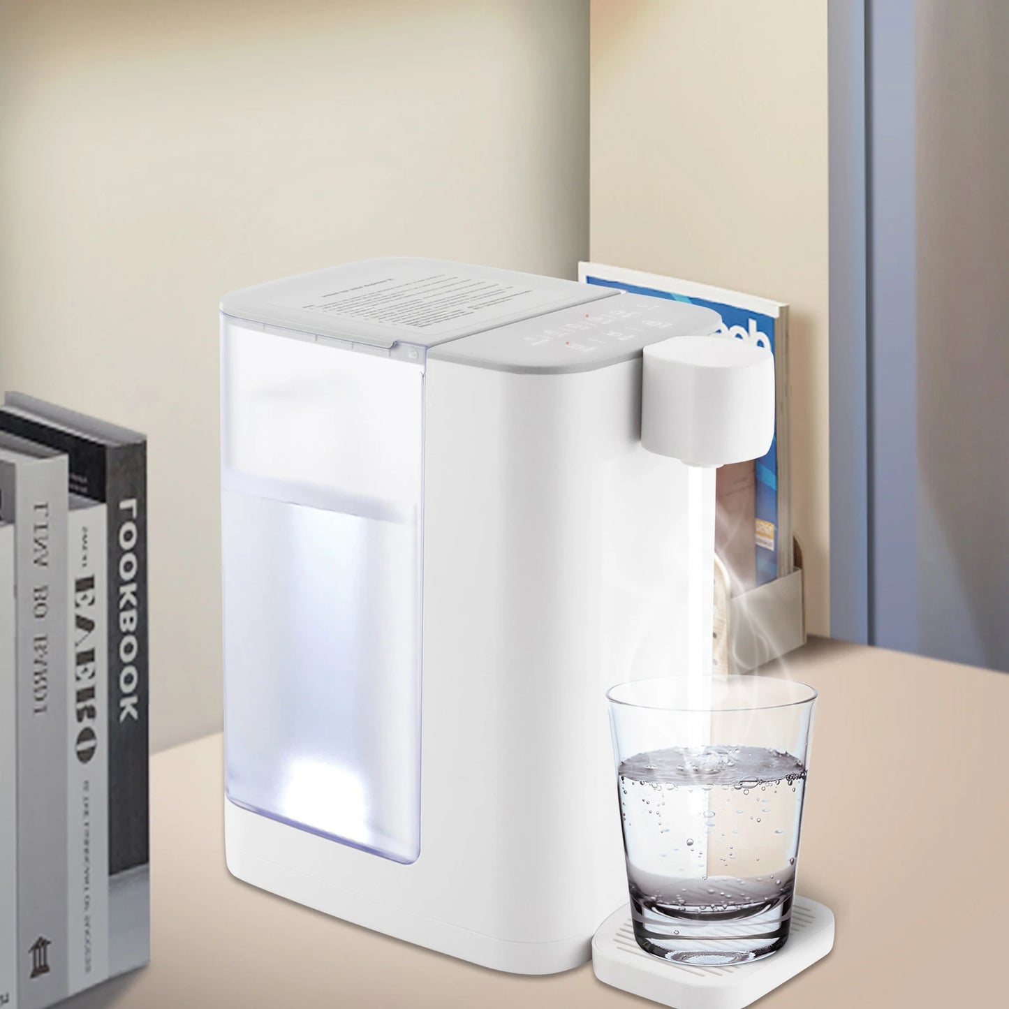 2000W Electric Kettles Instant Hot Water Dispenser for 5 Temperature Options and 160ml/260ml Two Water Levels