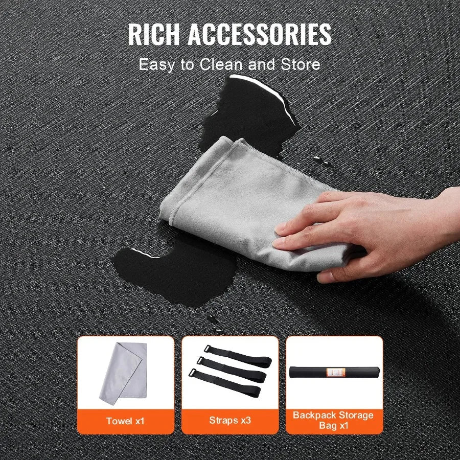 Exercise Yoga Mat for Men and Women Fitness and Exercise Mat with Bag