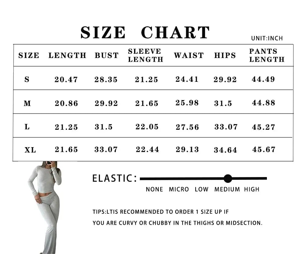 Casual Workout Two Piece Outfits for Women Short Sleeve Crop High Waist Foldover Flare Pants Tracksuit Sets Streetwear