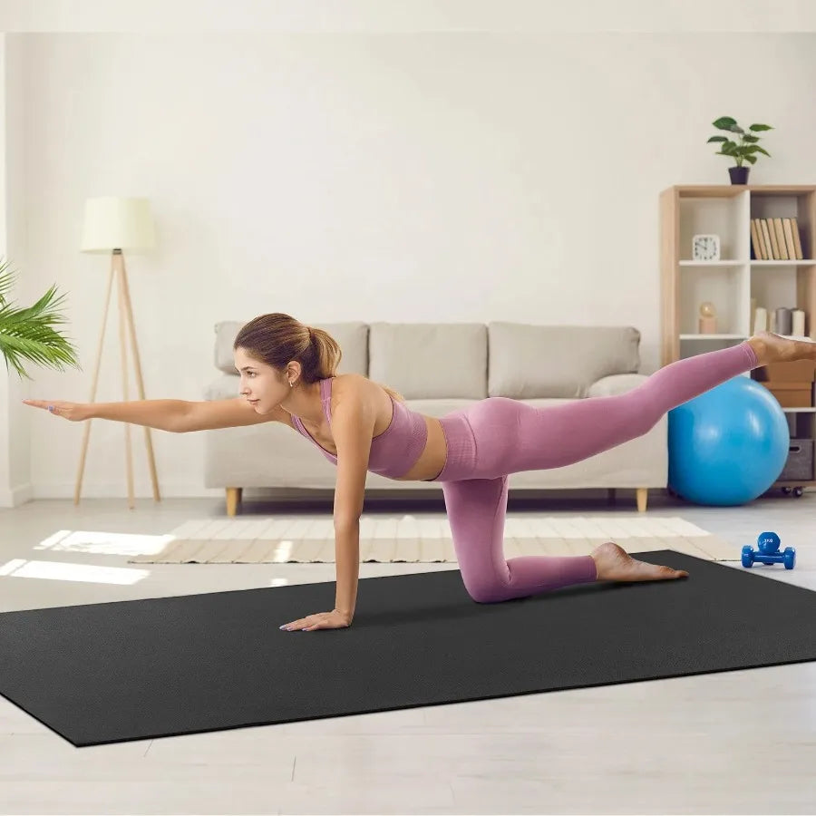 Exercise Yoga Mat for Men and Women Fitness and Exercise Mat with Bag