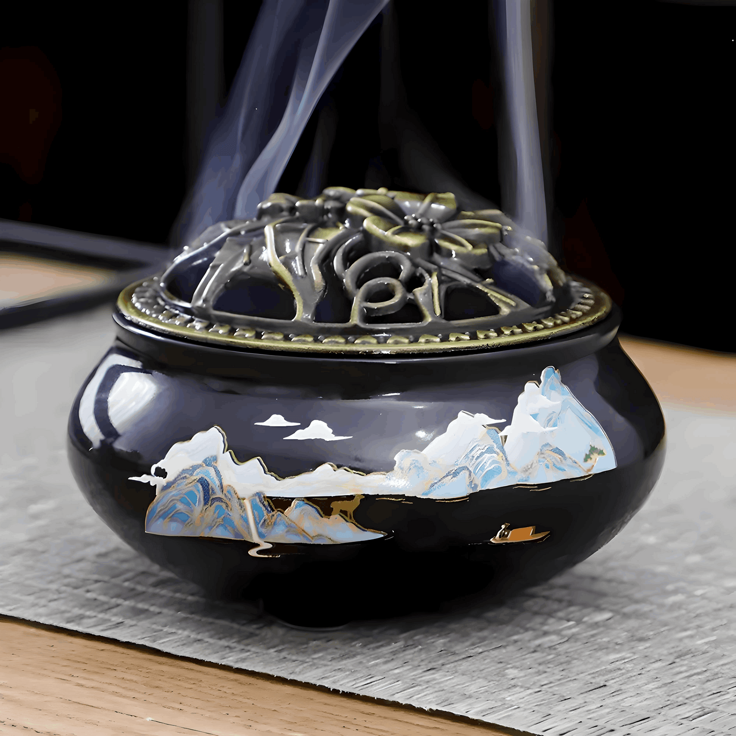 Ceramic Incense Burner | Elegant Home Décor & Aromatherapy Accessory