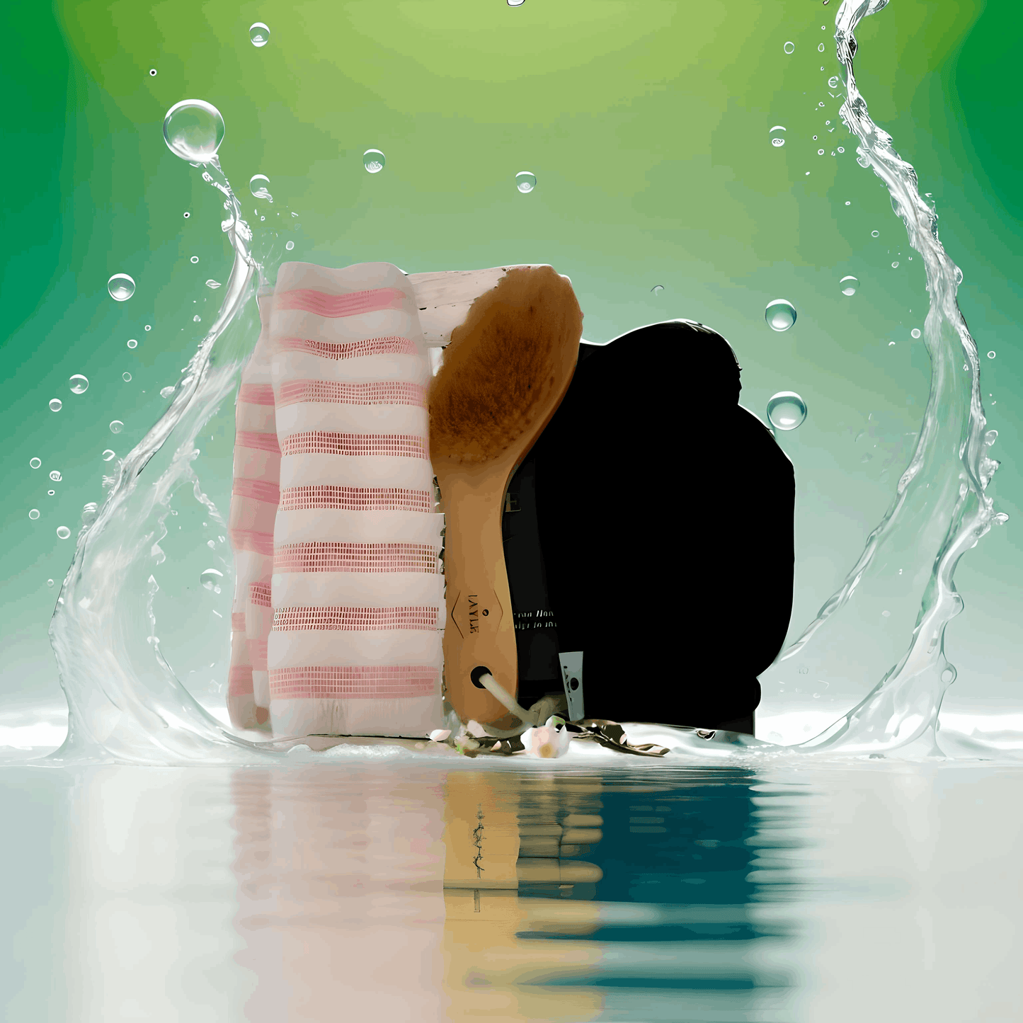 Moroccan Bath Glove & Loofah Set