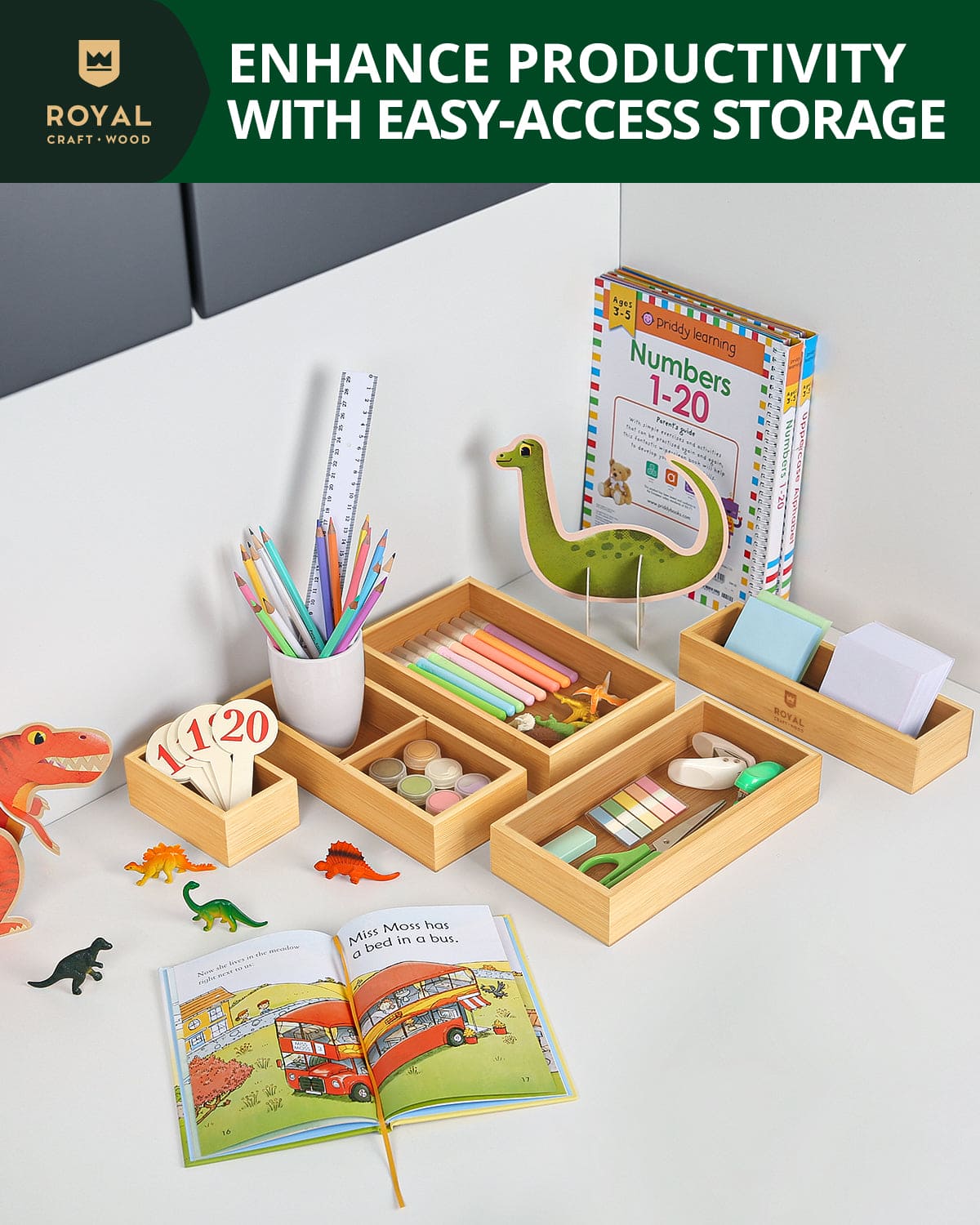 Storage Box Set of 5, Natural