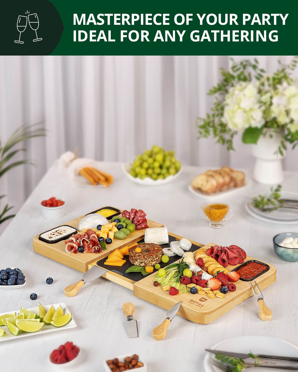 Cheese Board Set with Slate Plate