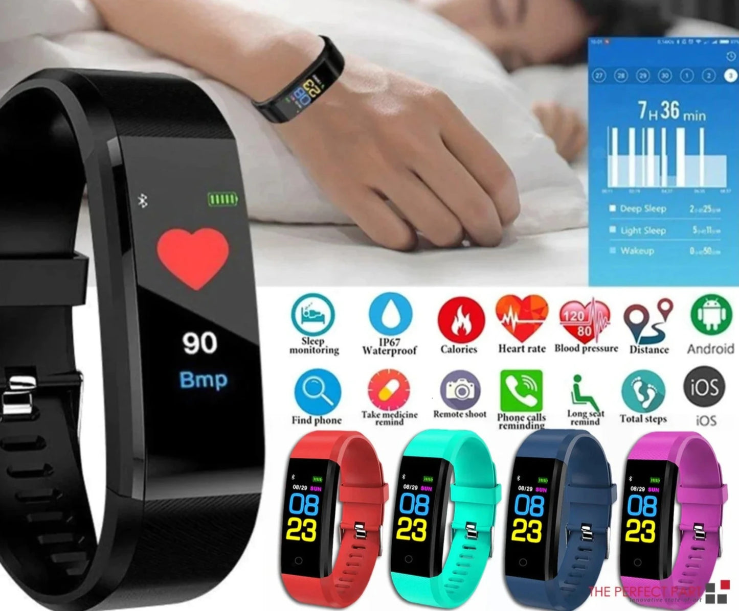 Fitness Smart Watch Activity Tracker