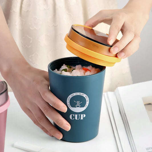 Portable Sealed Soup Cup Microwaveable