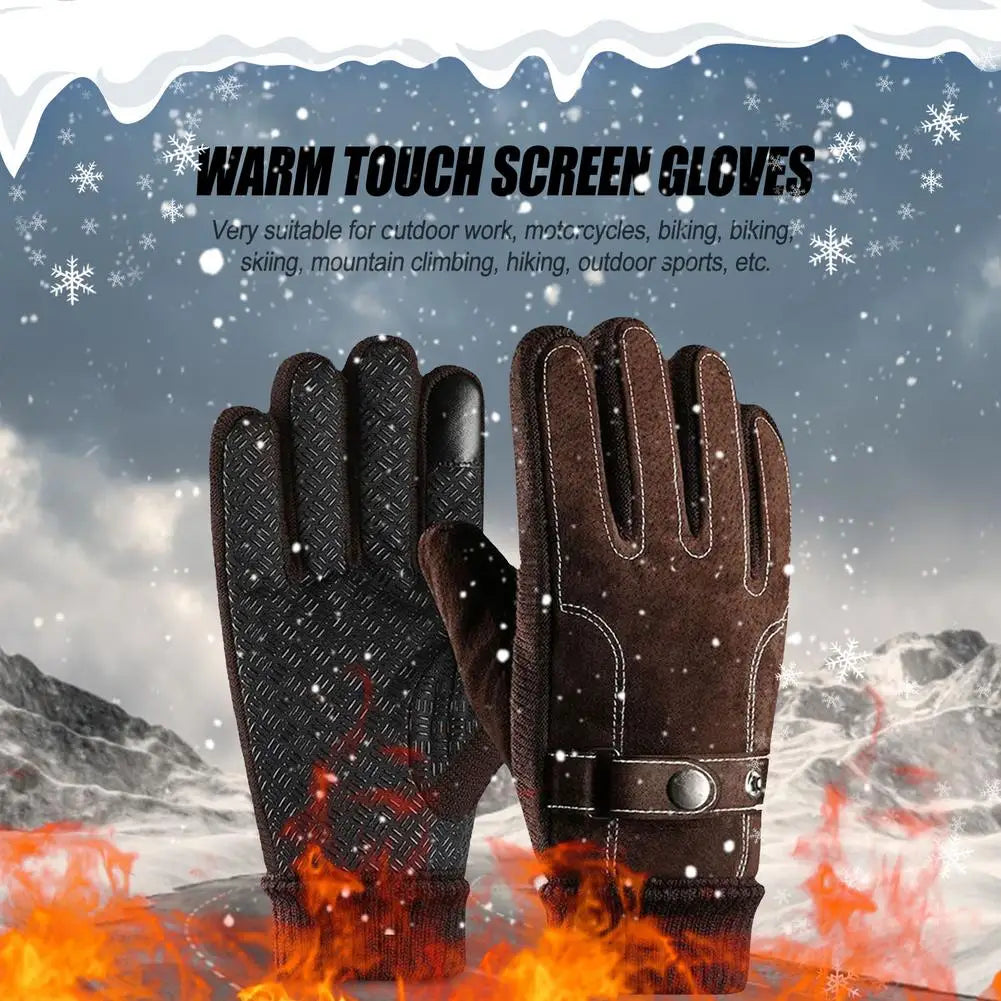 1 Pair Winter Gloves Men Women