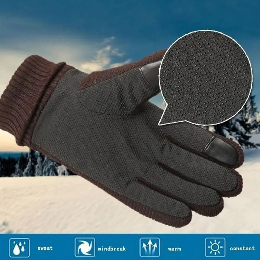 1 Pair Winter Gloves Men Women