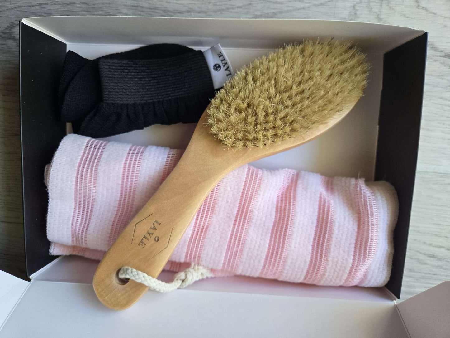 Moroccan Bath Glove & Loofah Set