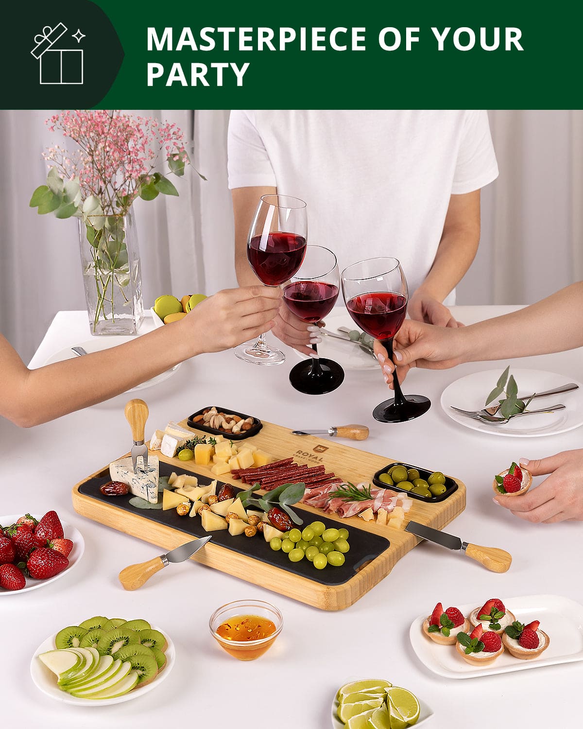 Cheese Board with Slate Plate