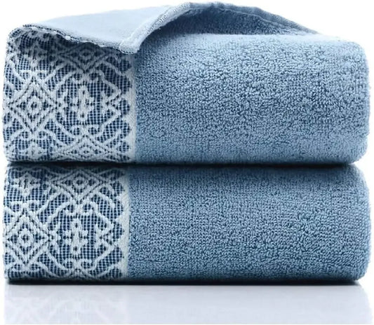 4 packs pure cotton hand towel, 100% cotton face towel, printed super soft high absorbent bathroom