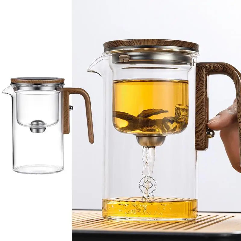 Glass Teapot With Infuser One Click Magnetic Suction