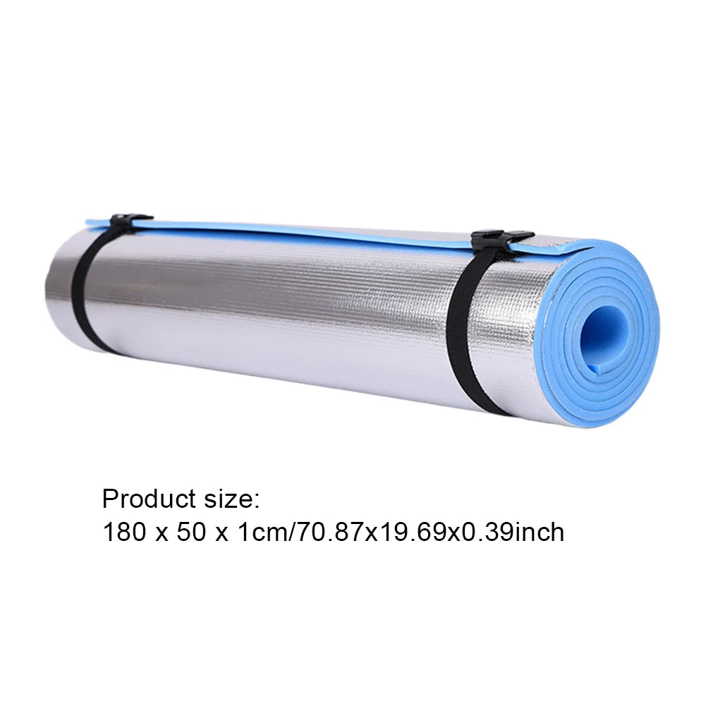 Waterproof Yoga Mat Aluminum Membrane Exercise Mat Thickened Camping Picnic Mat Portable Multifunction for Fitness Exercise