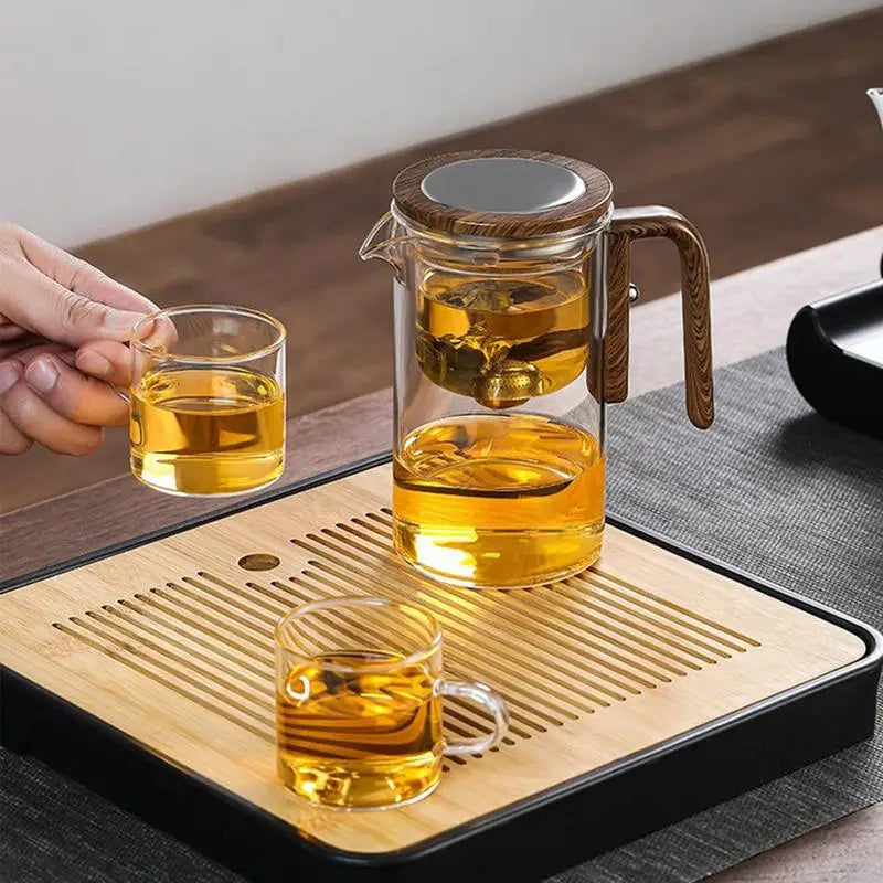 Glass Teapot With Infuser One Click Magnetic Suction