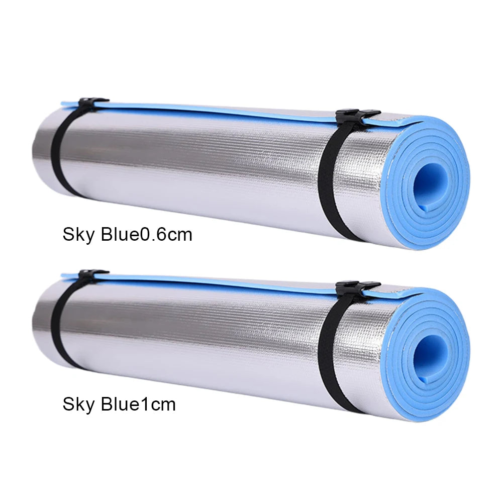 Waterproof Yoga Mat Aluminum Membrane Exercise Mat Thickened Camping Picnic Mat Portable Multifunction for Fitness Exercise