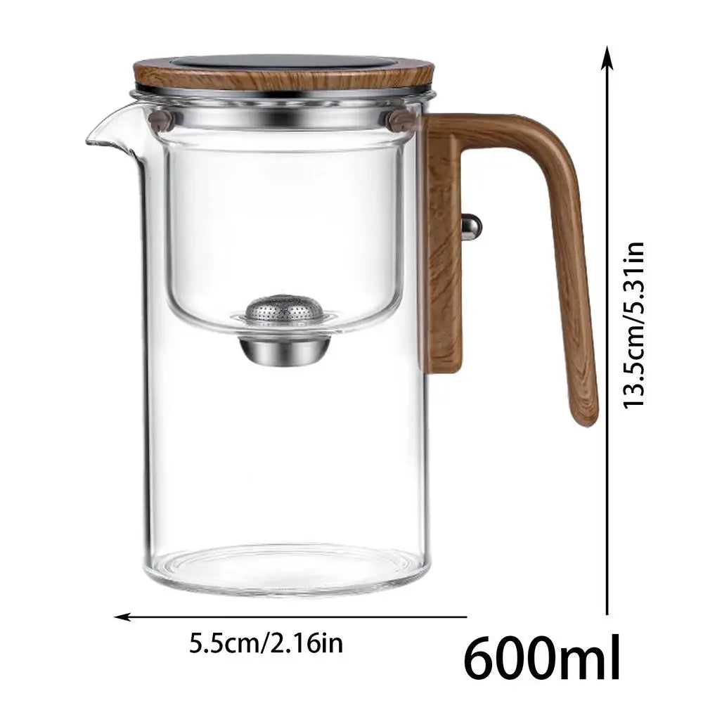 Glass Teapot With Infuser One Click Magnetic Suction