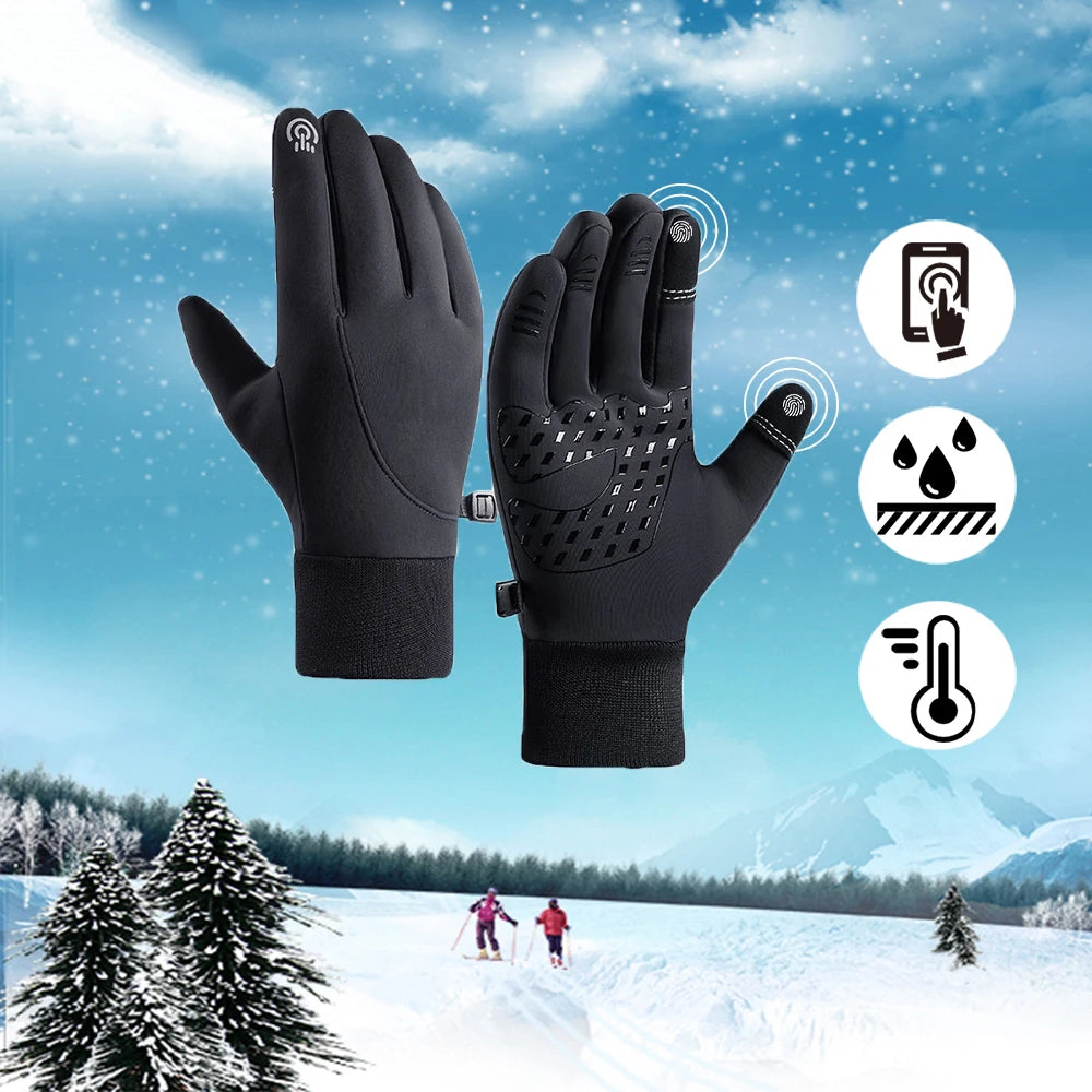 Winter Warm Cycling, Skiing, Fishing, Driving, Snowmobile Gloves