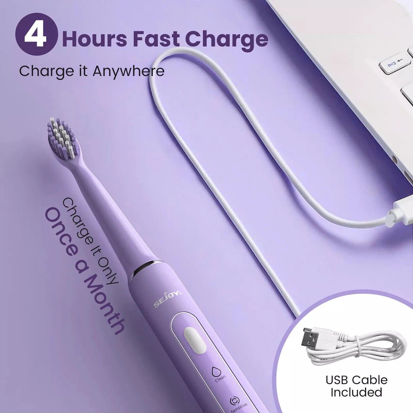 SEJOY Dental Oral Irrigator USB Rechargeable Teeth Cleaner Portable Dental Water Flosser 5 Modes IPX7 Mouth Washing Machine 350m