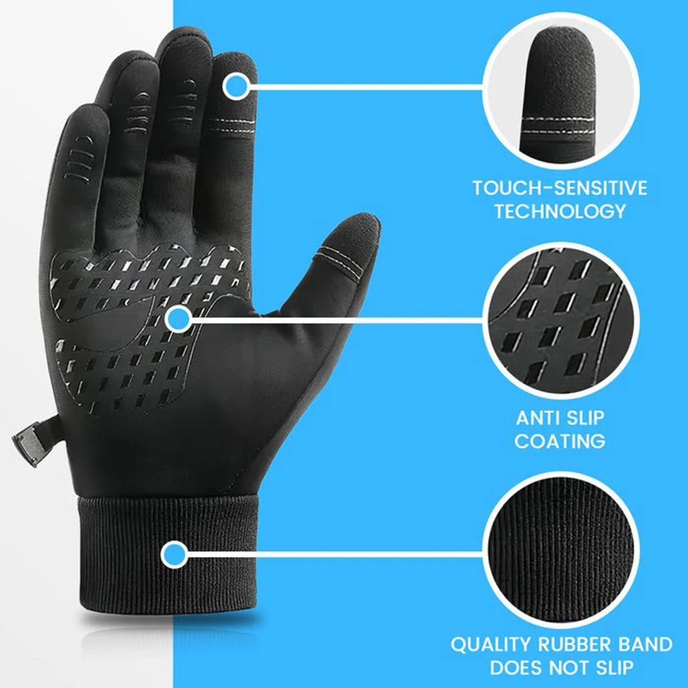 Winter Warm Cycling, Skiing, Fishing, Driving, Snowmobile Gloves