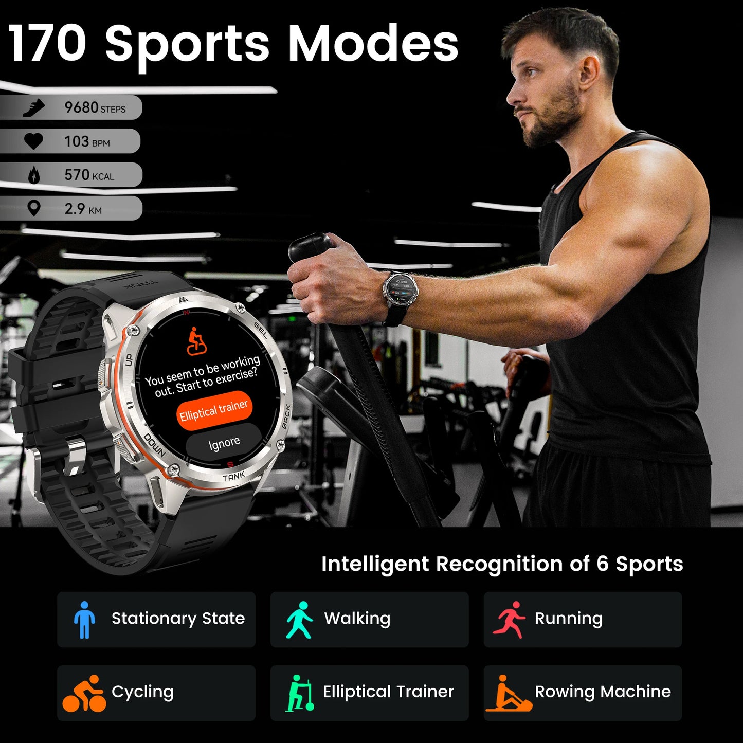 Waterproof Electronic Fitness Digital Bluetooth Watches For Men and Women