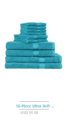 18-Pack Cotton Washcloth Bundle White Quick Dry Absorbent Gentle Face Body Towel Set Gym Travel Guest Bathroom Use Great Value