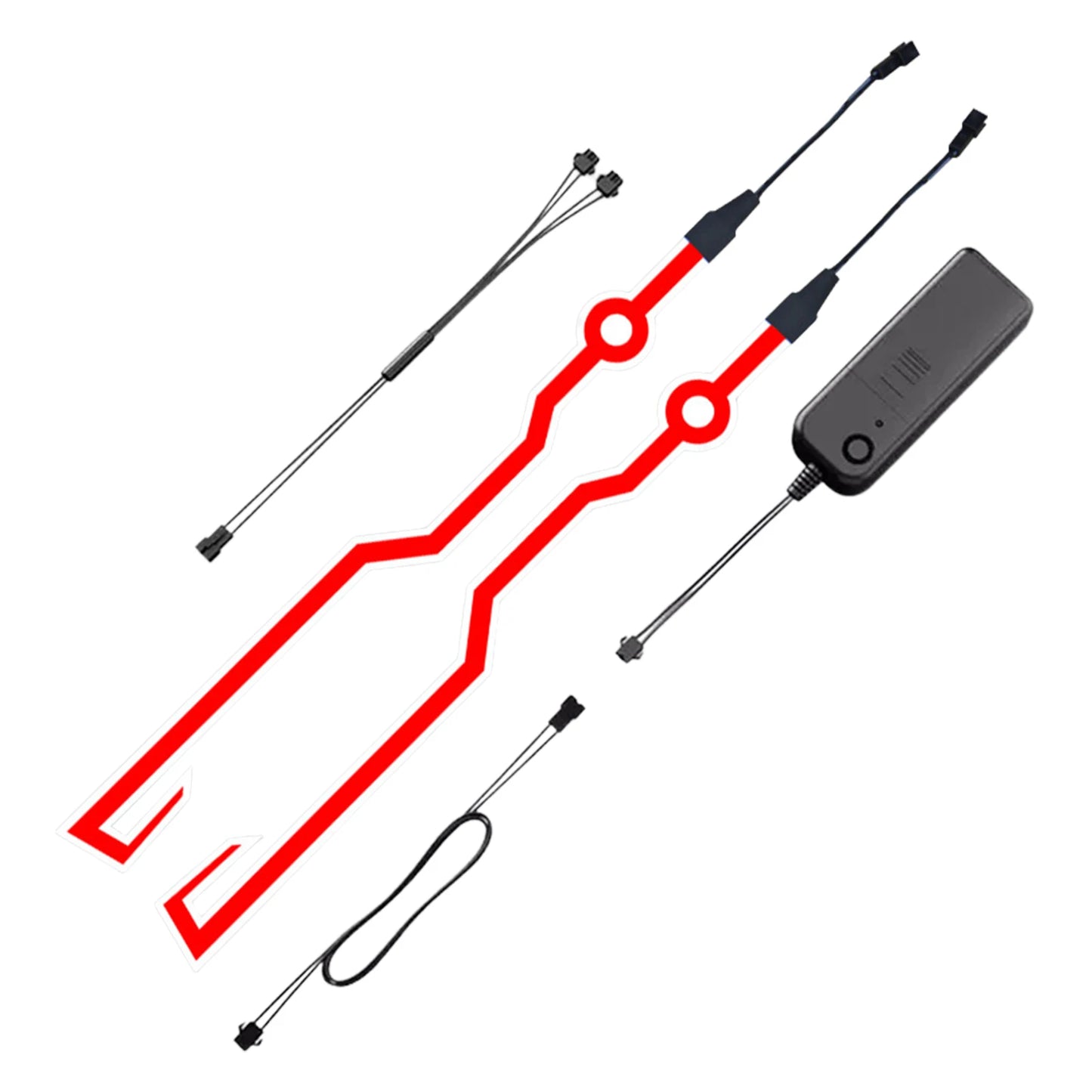 Motorcycle Helmet Light Fluorescent Helmet Decorative Bar Led Riding Signal Light Strip DIY Helmet Decor Helmet Accessories