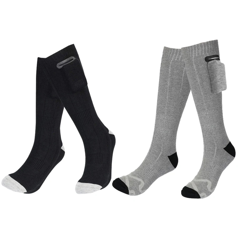 Heated Socks for Winter: Warm, Breathable Thermal Socks for Snowmobiling, Skiing, and Outdoor Sports