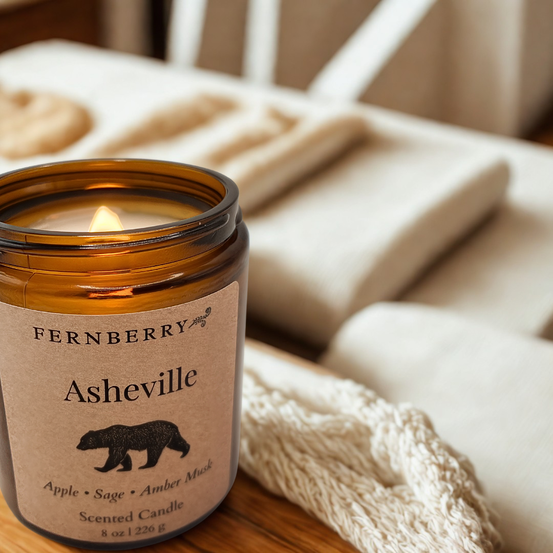 Asheville- 8oz Wood Wick Candle