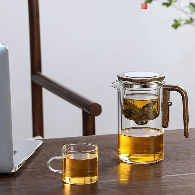 Glass Teapot With Infuser One Click Magnetic Suction