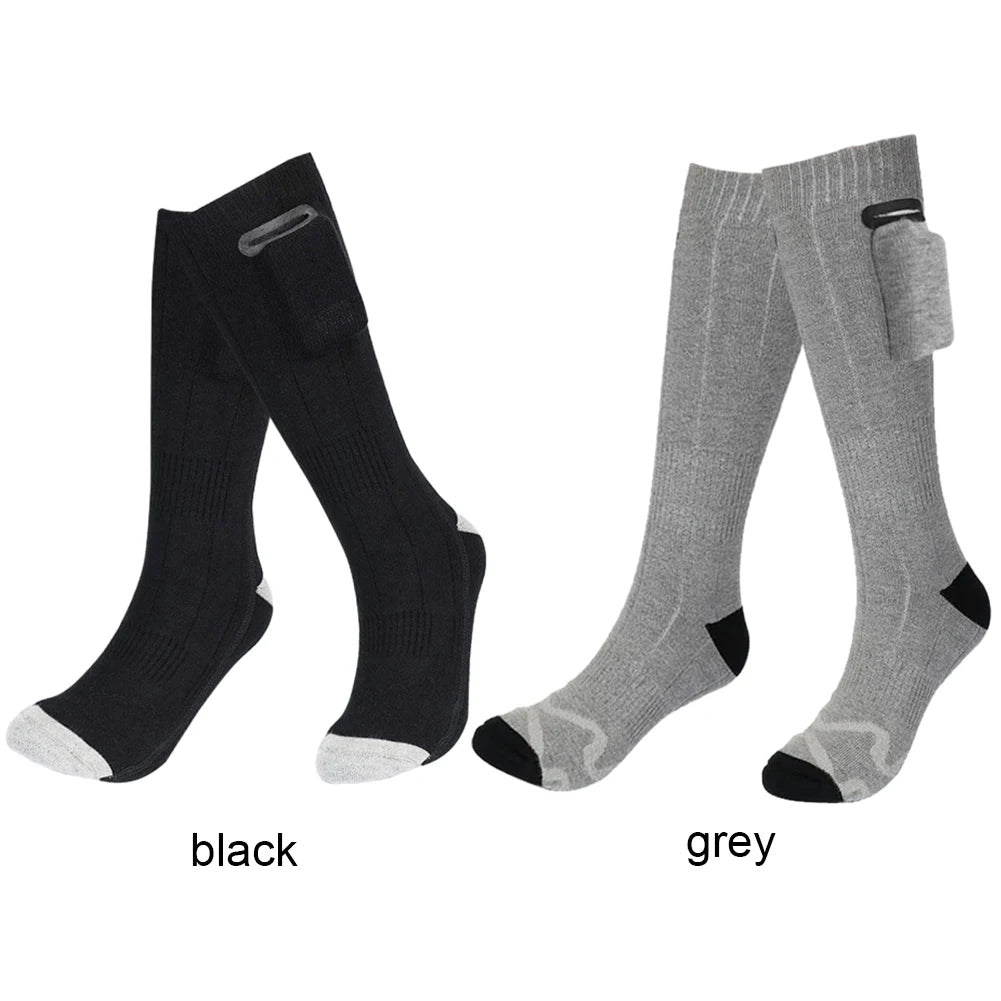 Heated Socks for Winter: Warm, Breathable Thermal Socks for Snowmobiling, Skiing, and Outdoor Sports