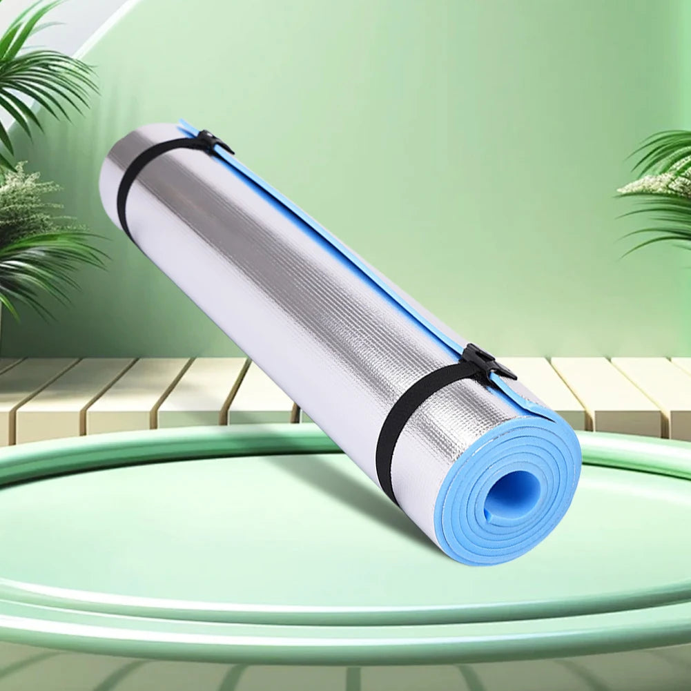 Waterproof Yoga Mat Aluminum Membrane Exercise Mat Thickened Camping Picnic Mat Portable Multifunction for Fitness Exercise