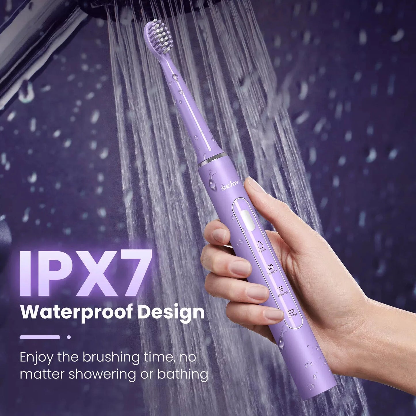 SEJOY Dental Oral Irrigator USB Rechargeable Teeth Cleaner Portable Dental Water Flosser 5 Modes IPX7 Mouth Washing Machine 350m