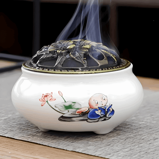 Ceramic Incense Burner | Elegant Home Décor & Aromatherapy Accessory